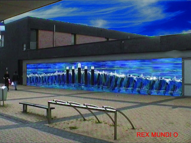 Aquarius muurschildering Plein 1953