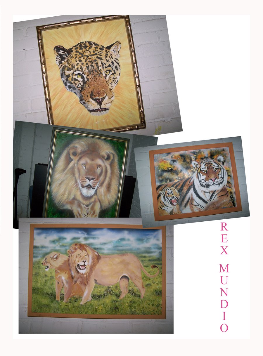 Dierenportretten schilderijen