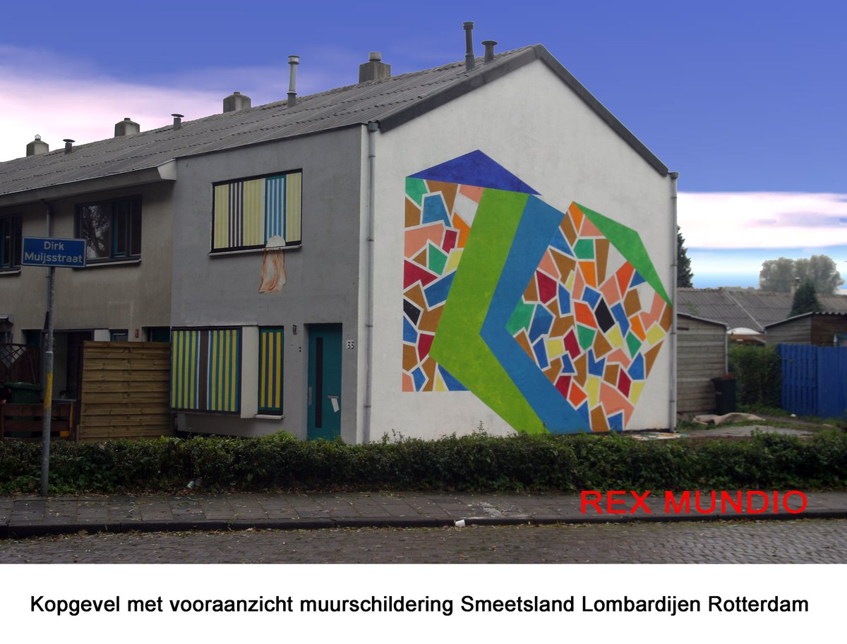 Kopgevel Smeetsland muurschildering